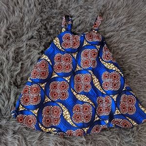 Africa print mini dress